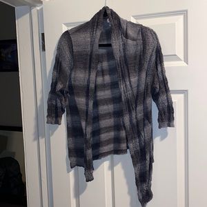 Dress Barn Size 3 Grey and Black Cardigan